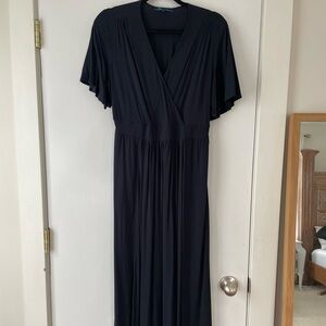 Elegant Dark Navy Maxi Dress